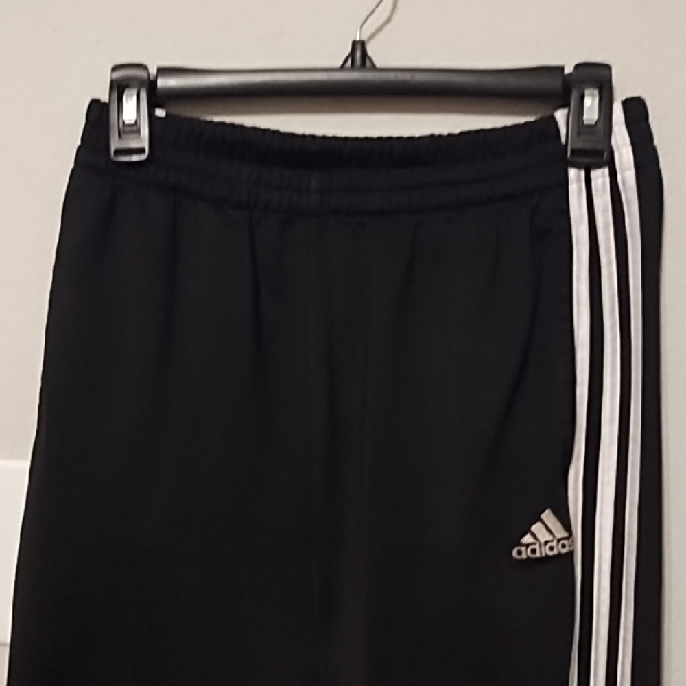 Adidas Kids Black Track Pants - Picture 2 of 5
